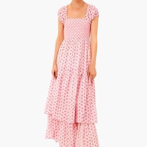LoveShackFancy Anzie Maxi Dress Pink